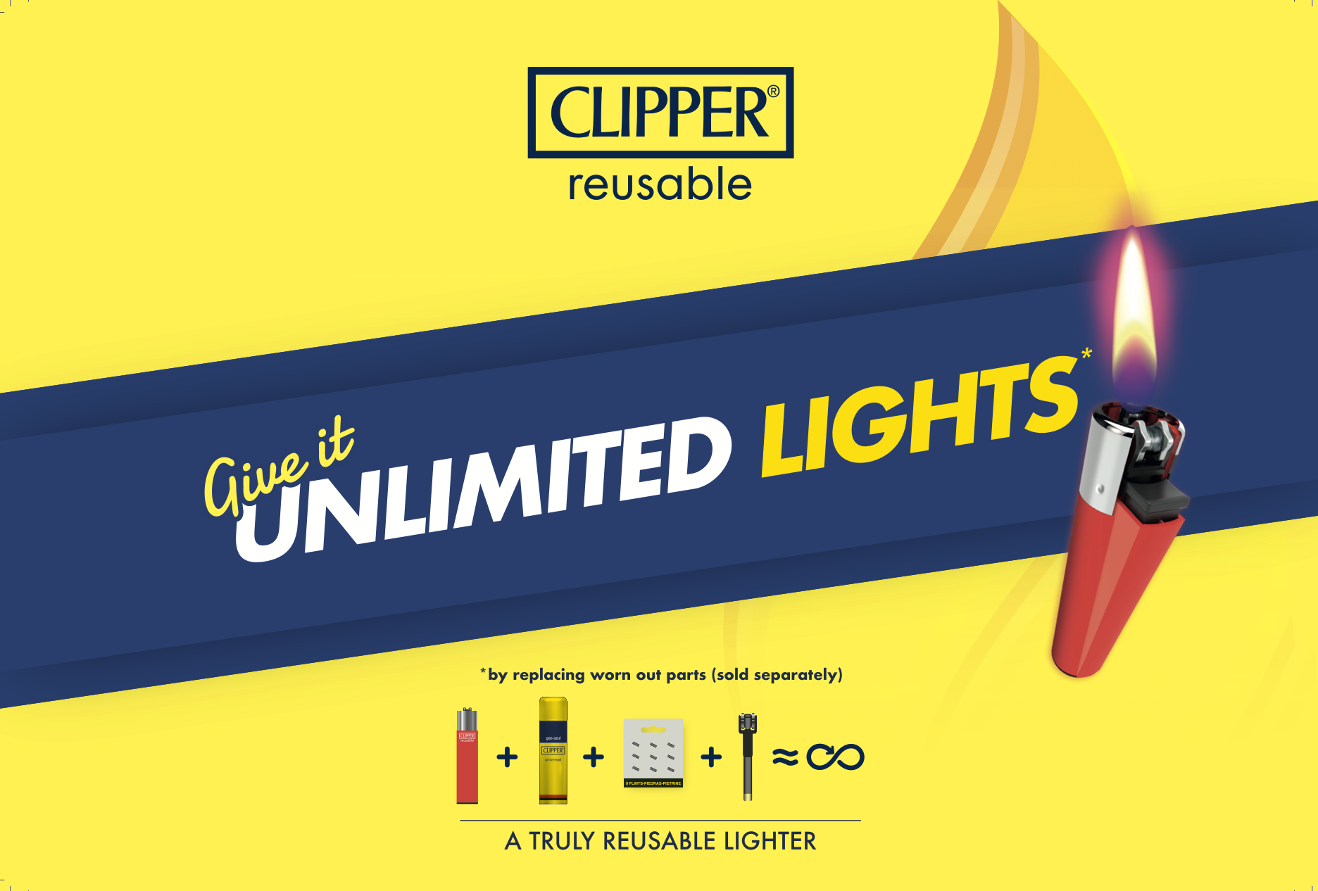 Clipper: a truly reusable lighter 